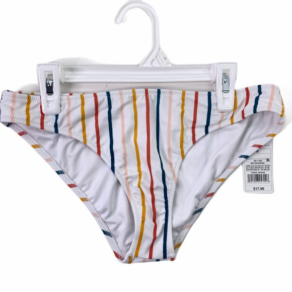 Shade & Shore White Stripe Cheeky Bikini - Picture 5 of 6